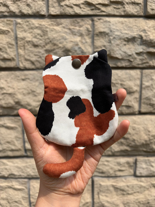 Calico Cat Pouch Bag Charm