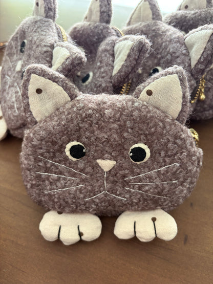 Cat Coin Pouch with Paws