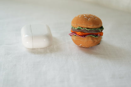 One-Bite Burger 🍔 Handmade Bag Charm