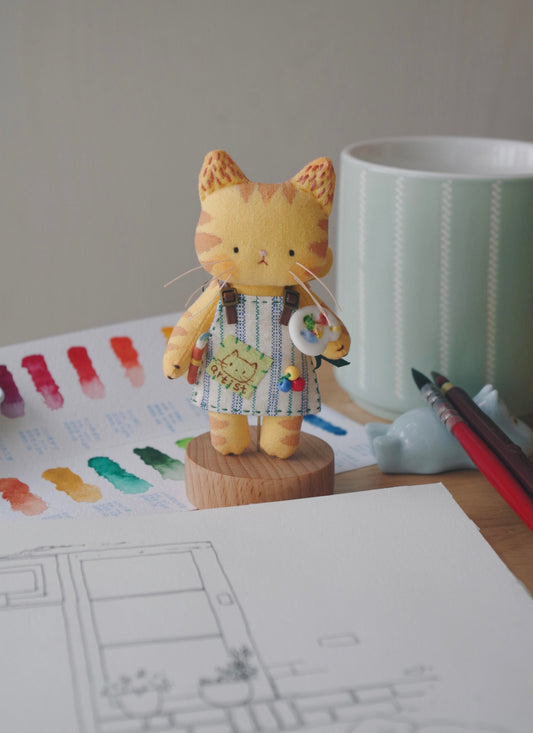 Artist Kitty Bag Charm 🎨