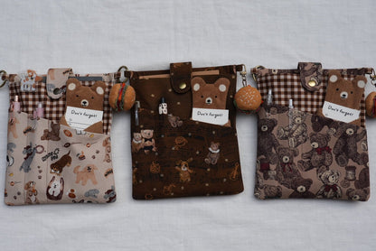 A5 Book & Journal Sleeve – Warm Brown Collection (Charms Sold Separately) - Made by Frey