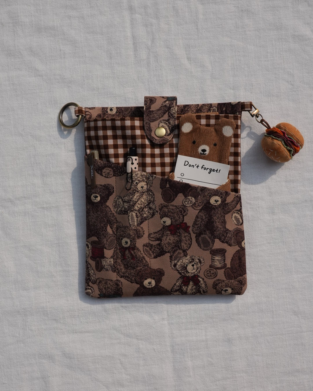 A5 Book & Journal Sleeve – Warm Brown Collection (Charms Sold Separately) - Made by Frey