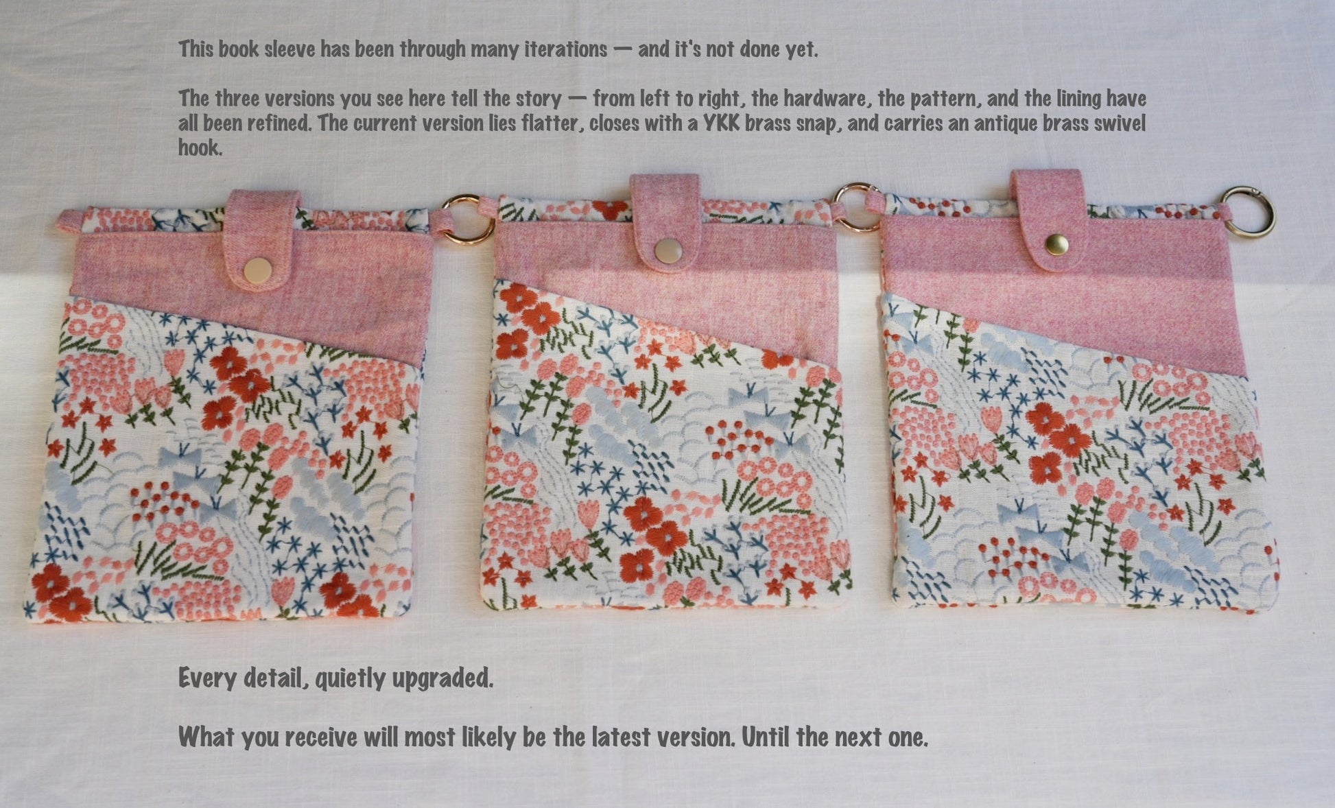 All - in - One Book Sleeve with Pocket | Fits iPad & A5 Journals - Made by Frey