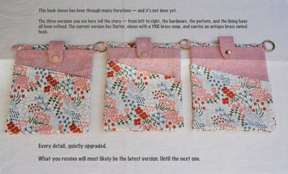 All - in - One Book Sleeve with Pocket | Fits iPad & A5 Journals - Made by Frey