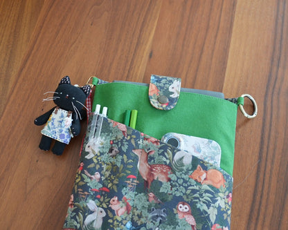 Animal Print Book & Journal Sleeve with Pocket - Made by Frey