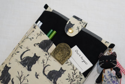 Animal Print Book & Journal Sleeve with Pocket - Made by Frey