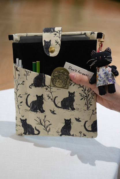Animal Print Book & Journal Sleeve with Pocket - Made by Frey