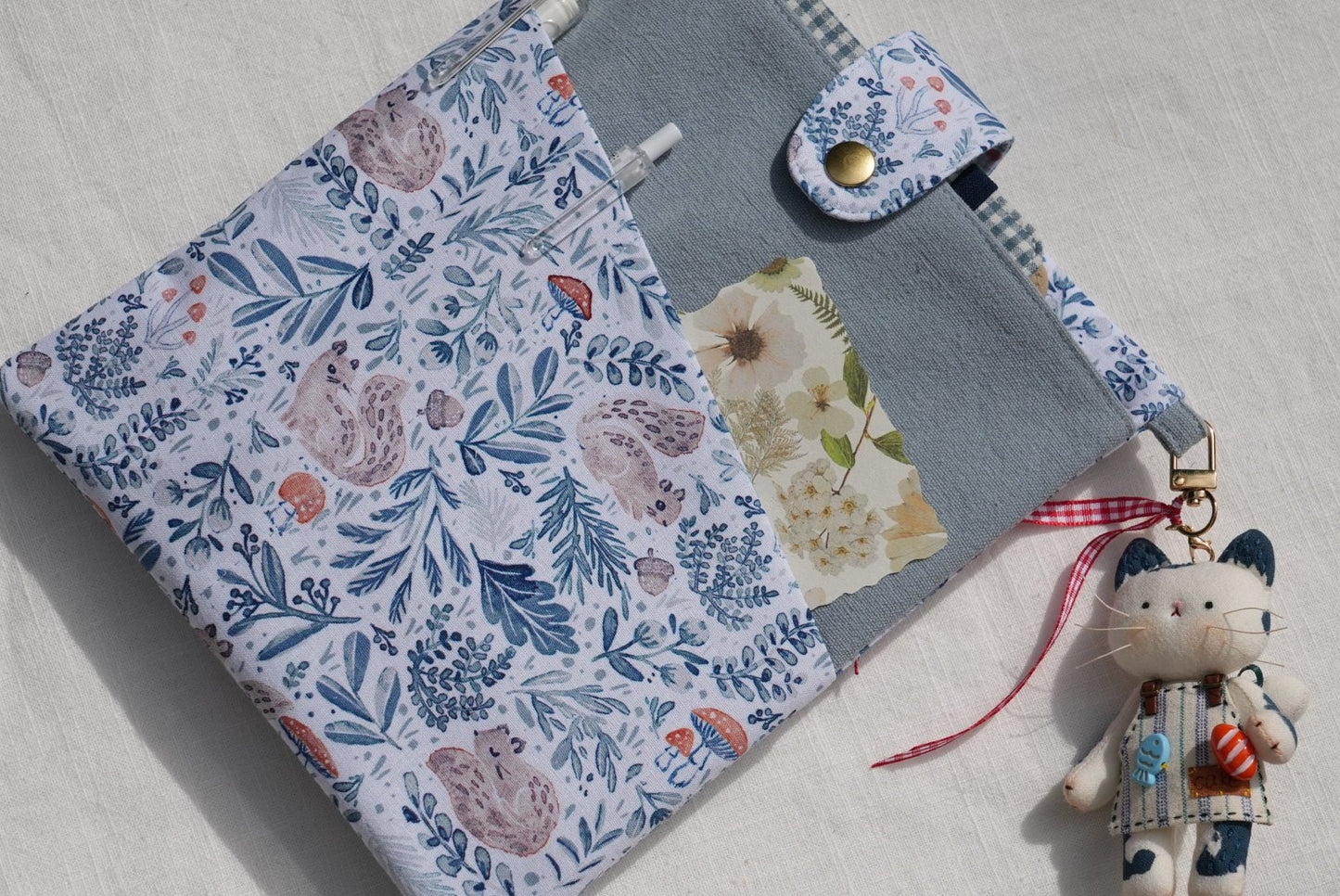 Animal Print Book & Journal Sleeve with Pocket - Made by Frey