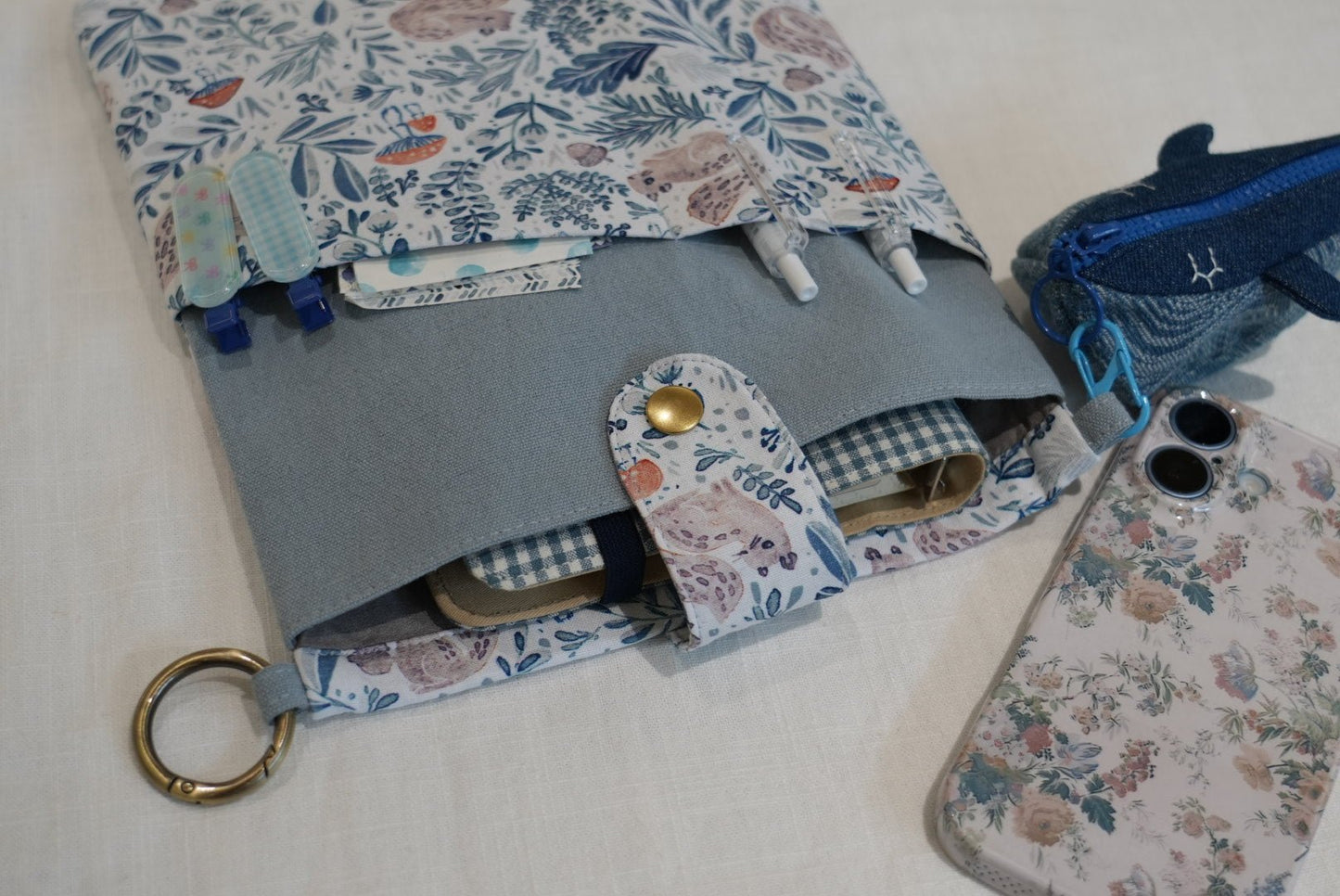Animal Print Book & Journal Sleeve with Pocket - Made by Frey
