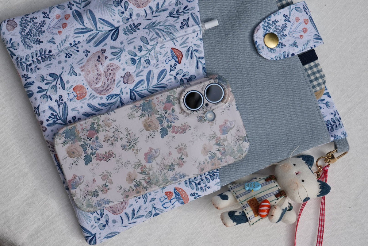 Animal Print Book & Journal Sleeve with Pocket - Made by Frey