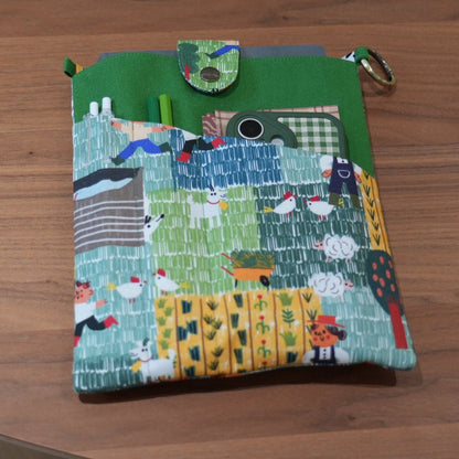 Animal Print Book & Journal Sleeve with Pocket - Made by Frey