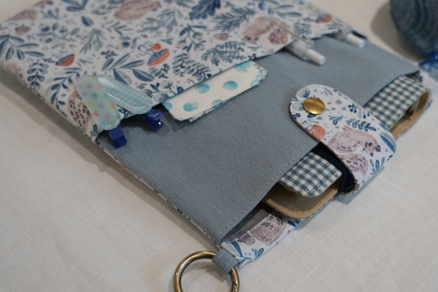 Animal Print Book & Journal Sleeve with Pocket - Made by Frey