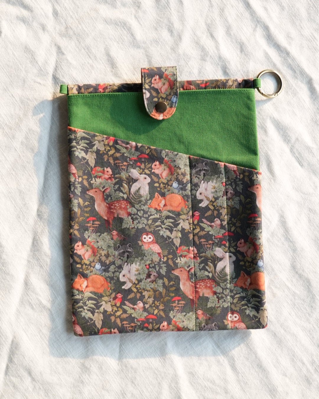 Animal Print Book & Journal Sleeve with Pocket (Charms Sold Separately) - Made by Frey