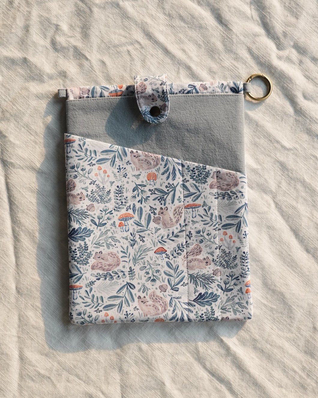 Animal Print Book & Journal Sleeve with Pocket (Charms Sold Separately) - Made by Frey