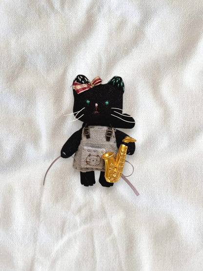 Artist Cat Charm — Mini Edition (10cm / 3.9") - Made by Frey