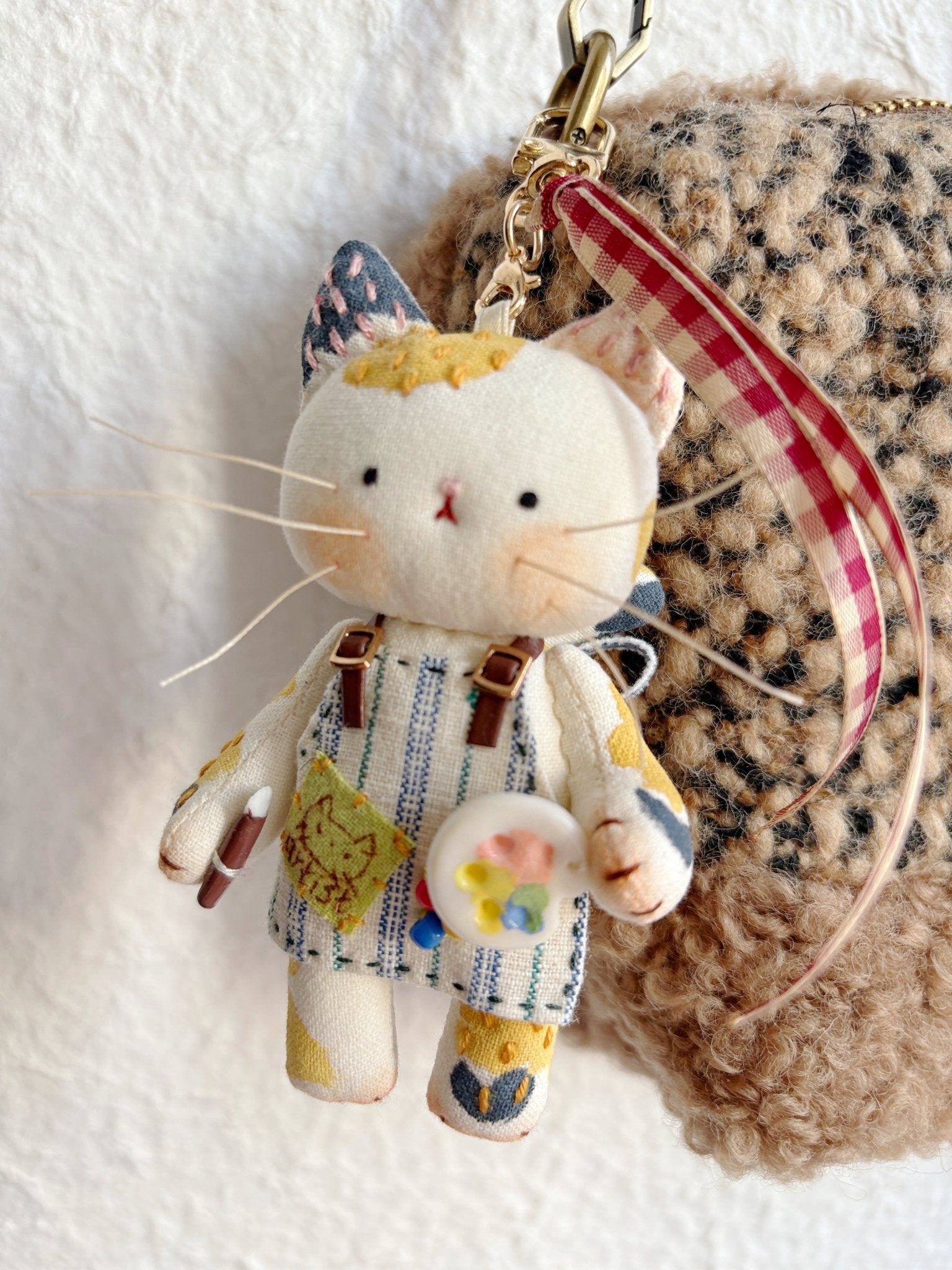Artist Kitty Bag Charm 🎨 - Made by Frey