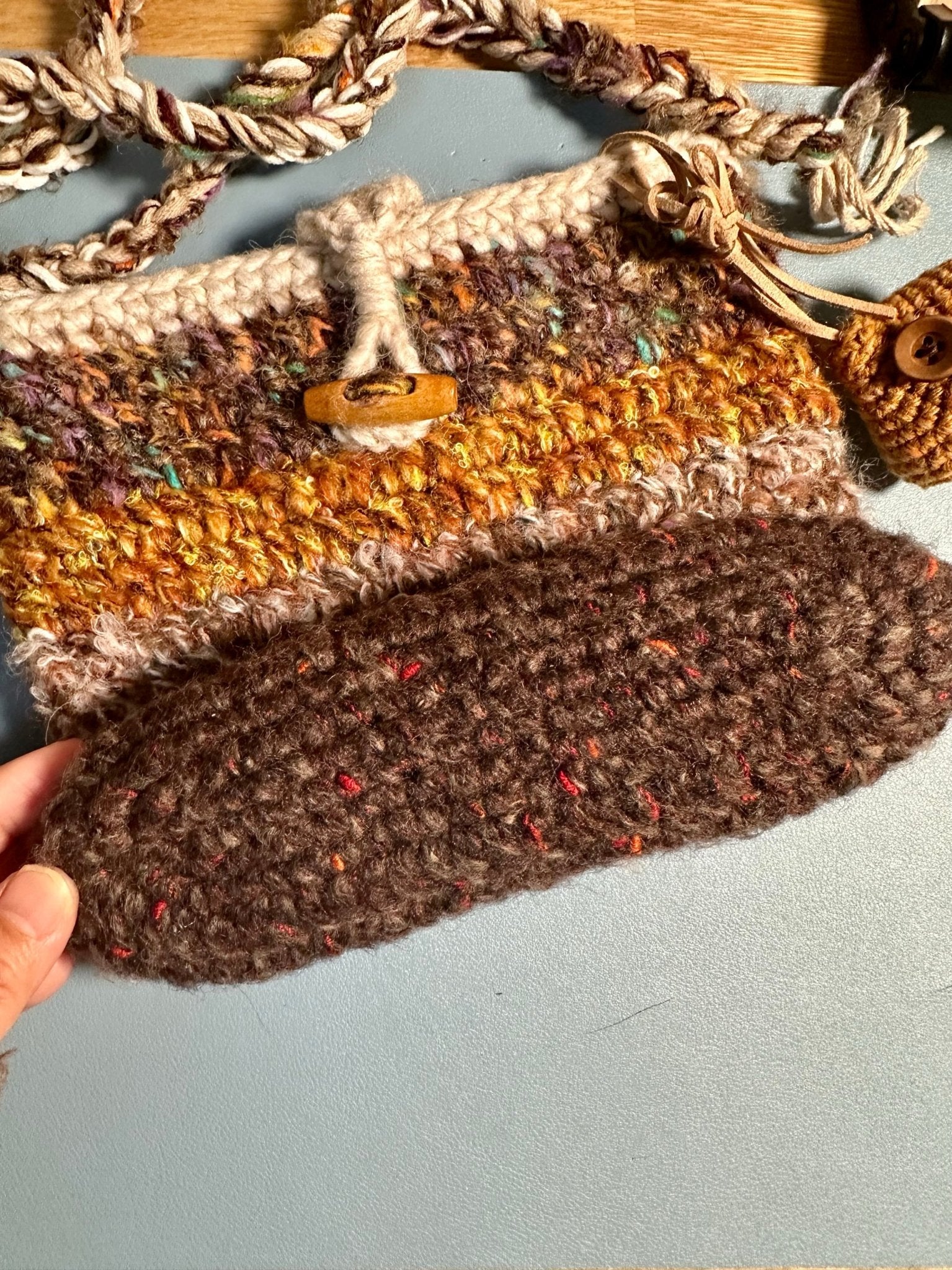 Autumn - Inspired Mushroom Crossbody Bag - Made by Frey