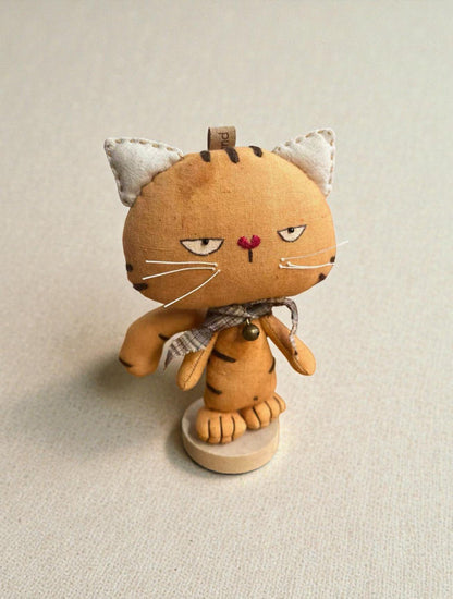 Big, Bold, Grumpy Cat Bag Charm - Made by Frey