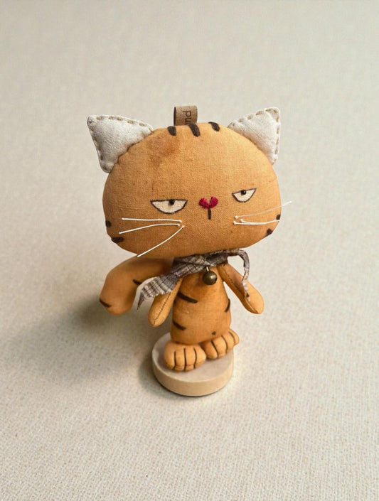 Big, Bold, Grumpy Cat Bag Charm - Made by Frey