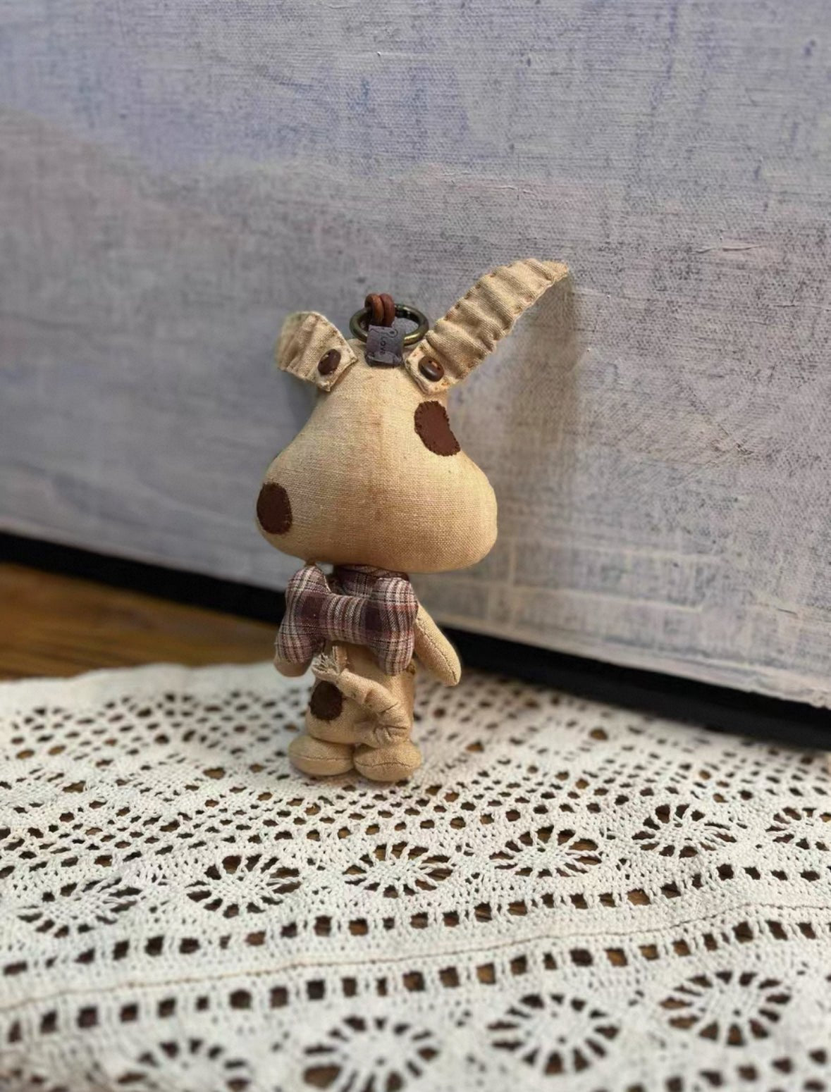 Big, Bold, Grumpy Cat/Dog Bag Charm - Made by Frey