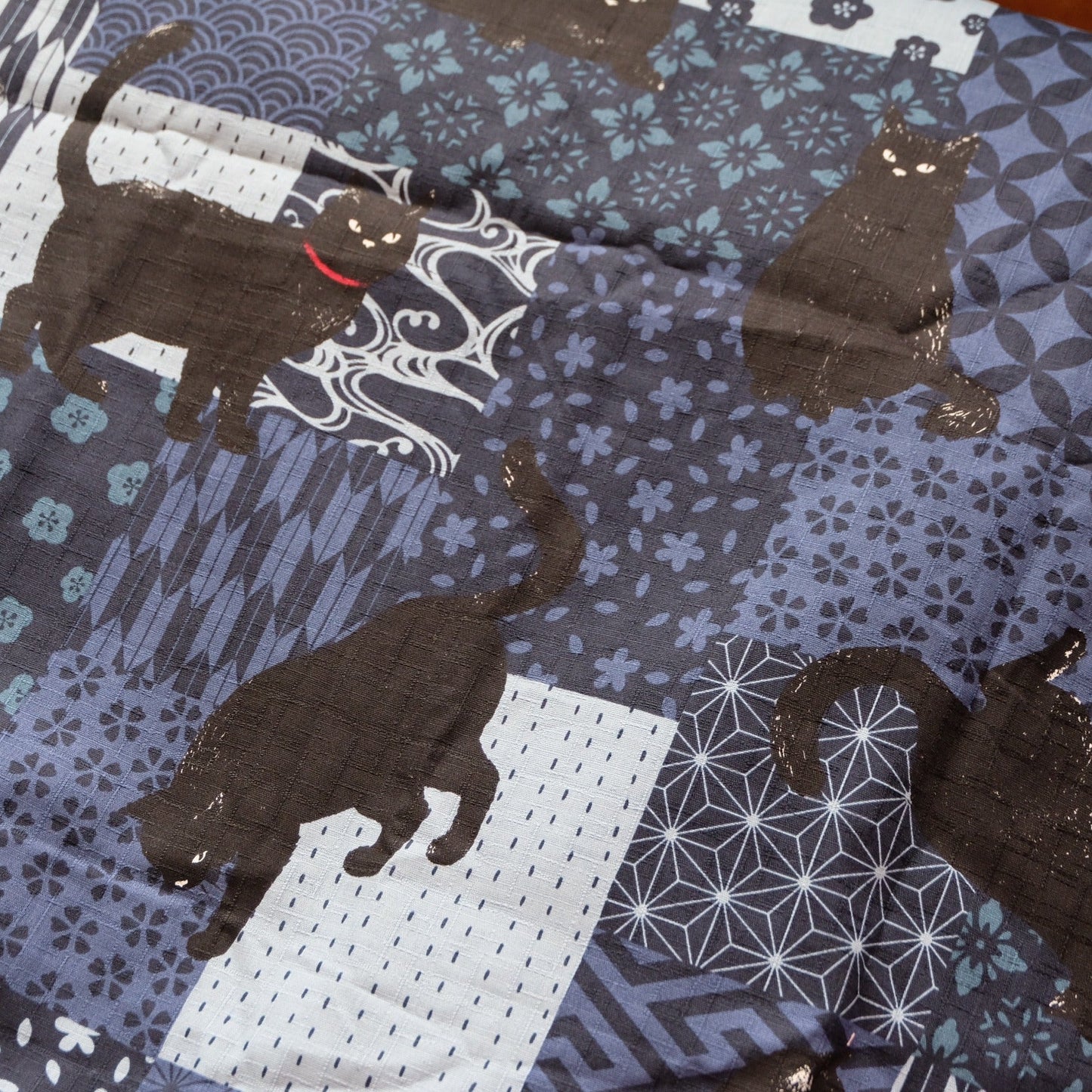 Black Kitty Makeup Pouch/ Wristlet - Made by Frey