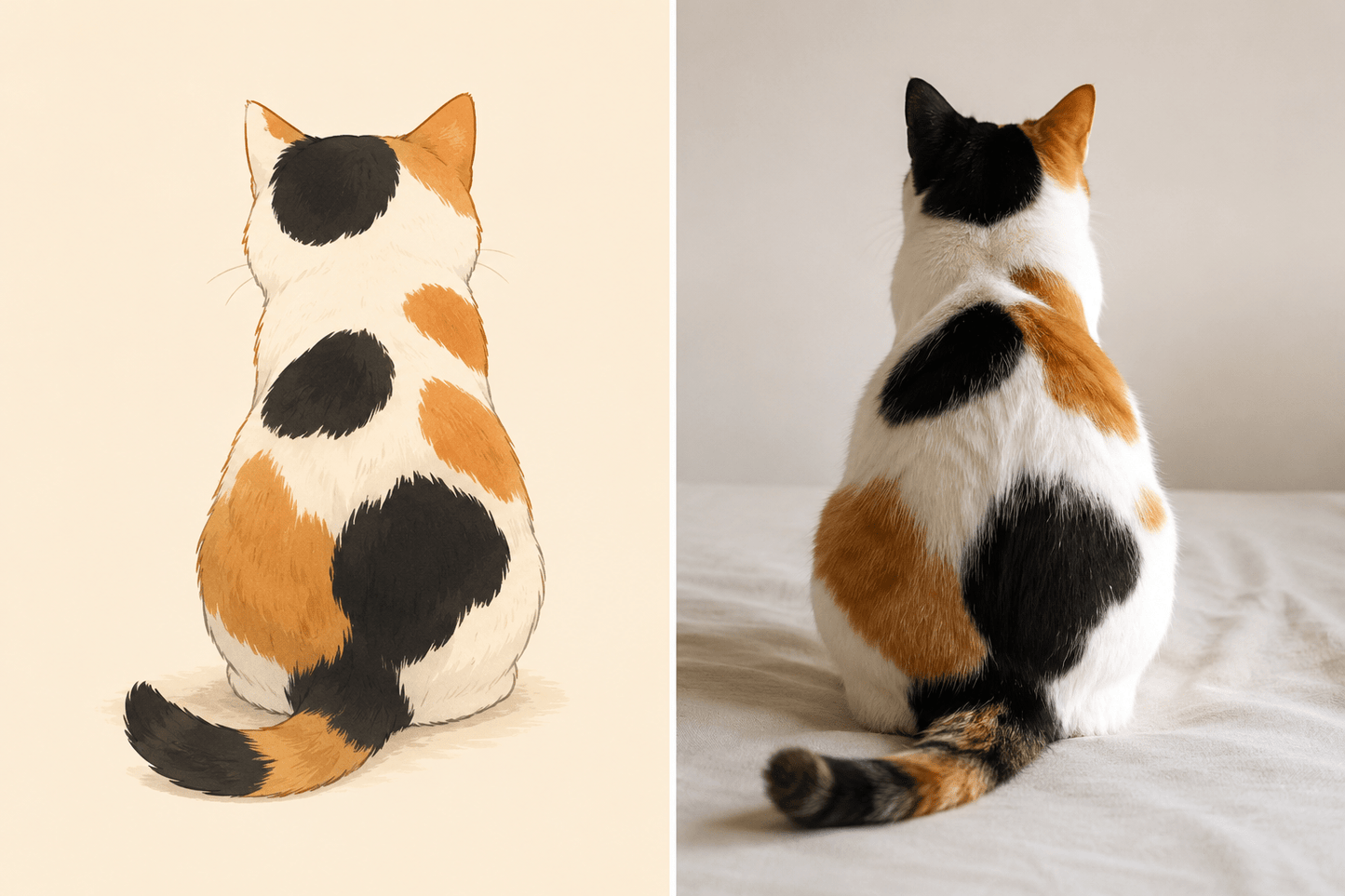 Calico Cat Pouch /Bag Charm - Made by Frey