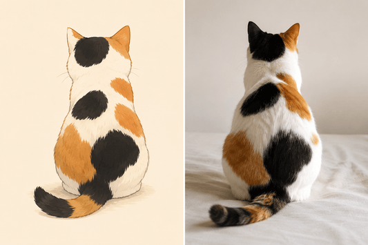 Calico Cat Pouch /Bag Charm - Made by Frey