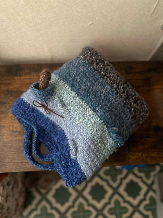 Calm Blue Crossbody Bag - Made by Frey