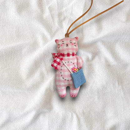 Cat Bag Charm & Necklace - Made by Frey