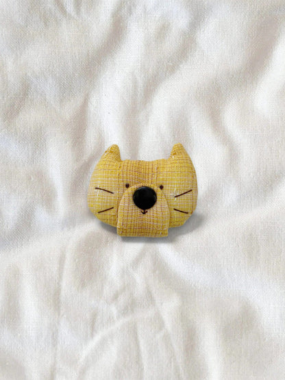 Cat Cable Keeper (Fabric will be updated to the same as Paw Stuck Kitty Charm.) - Made by Frey