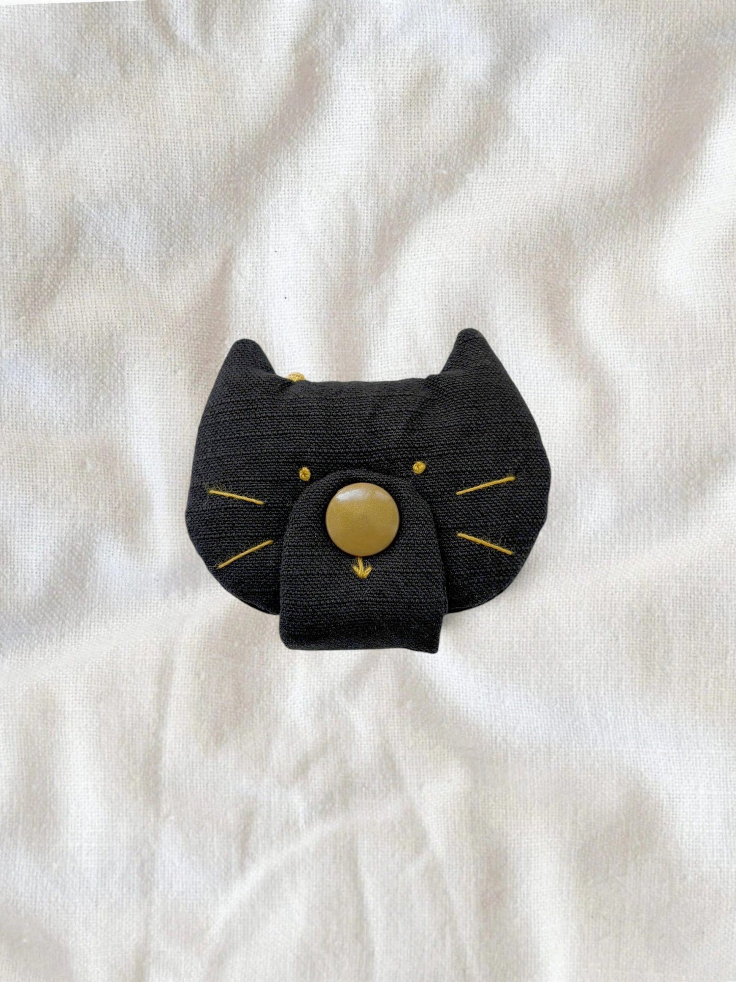 Cat Cable Keeper (Fabric will be updated to the same as Paw Stuck Kitty Charm.) - Made by Frey