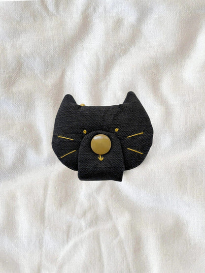 Cat Cable Keeper (Fabric will be updated to the same as Paw Stuck Kitty Charm.) - Made by Frey