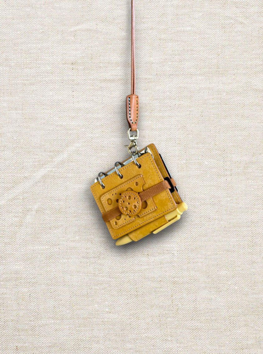 Cheese Leather Notebook - Made by Frey