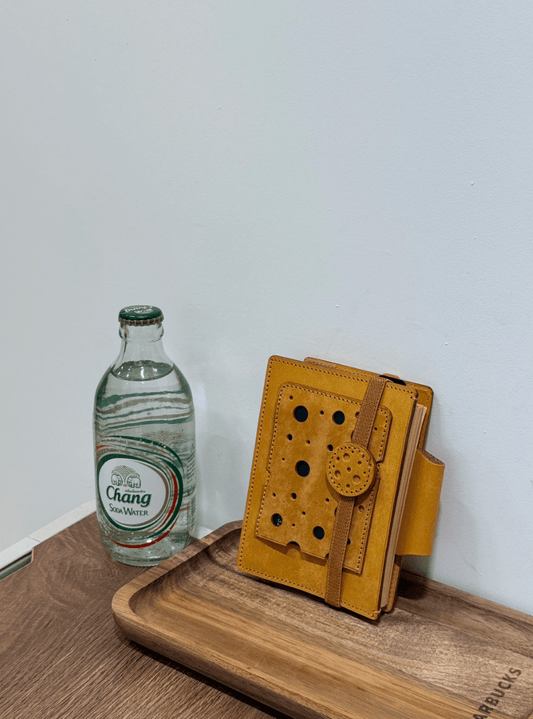 Cheese Leather Notebook - Made by Frey