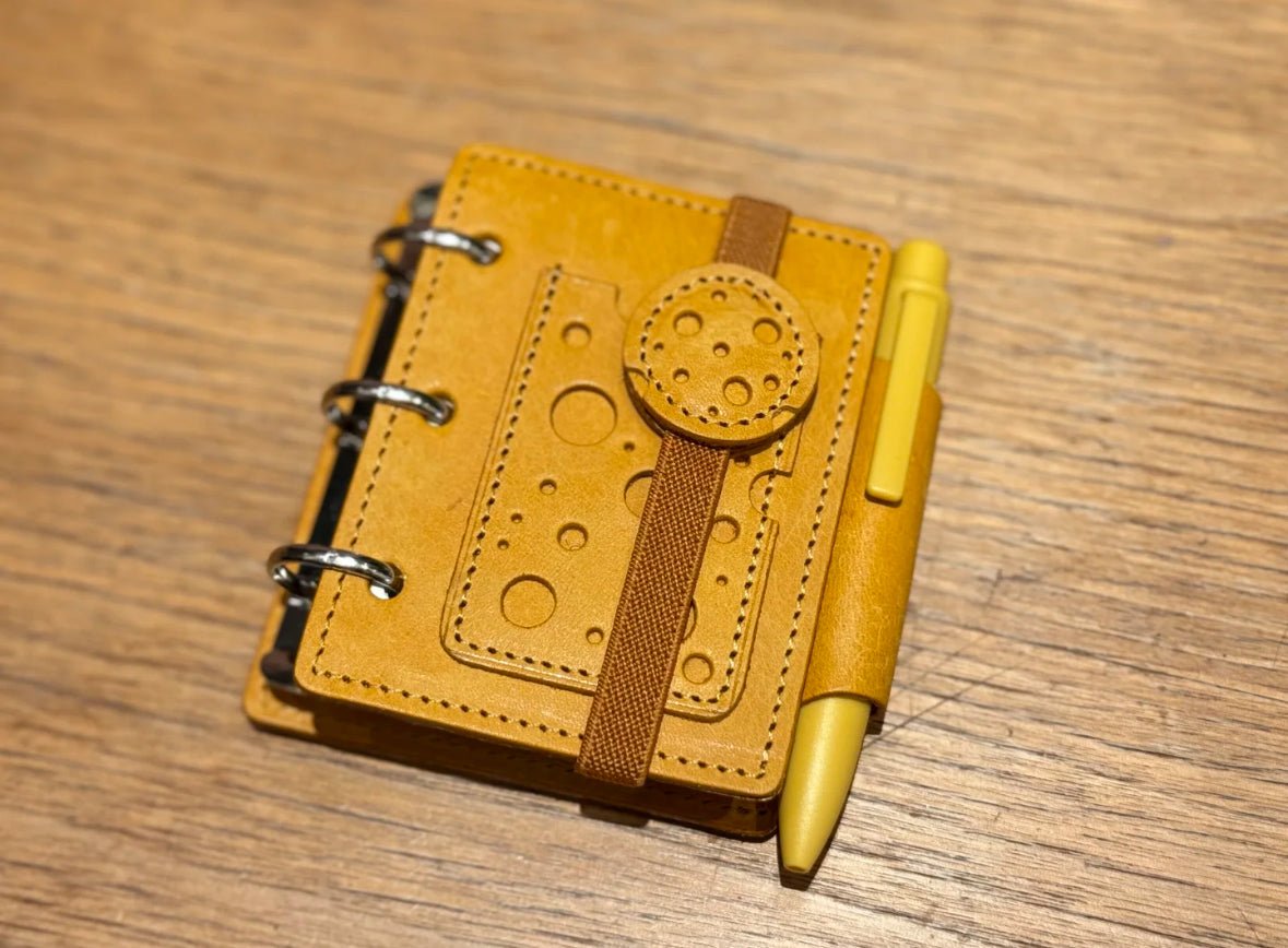 Cheese Leather Notebook - Made by Frey