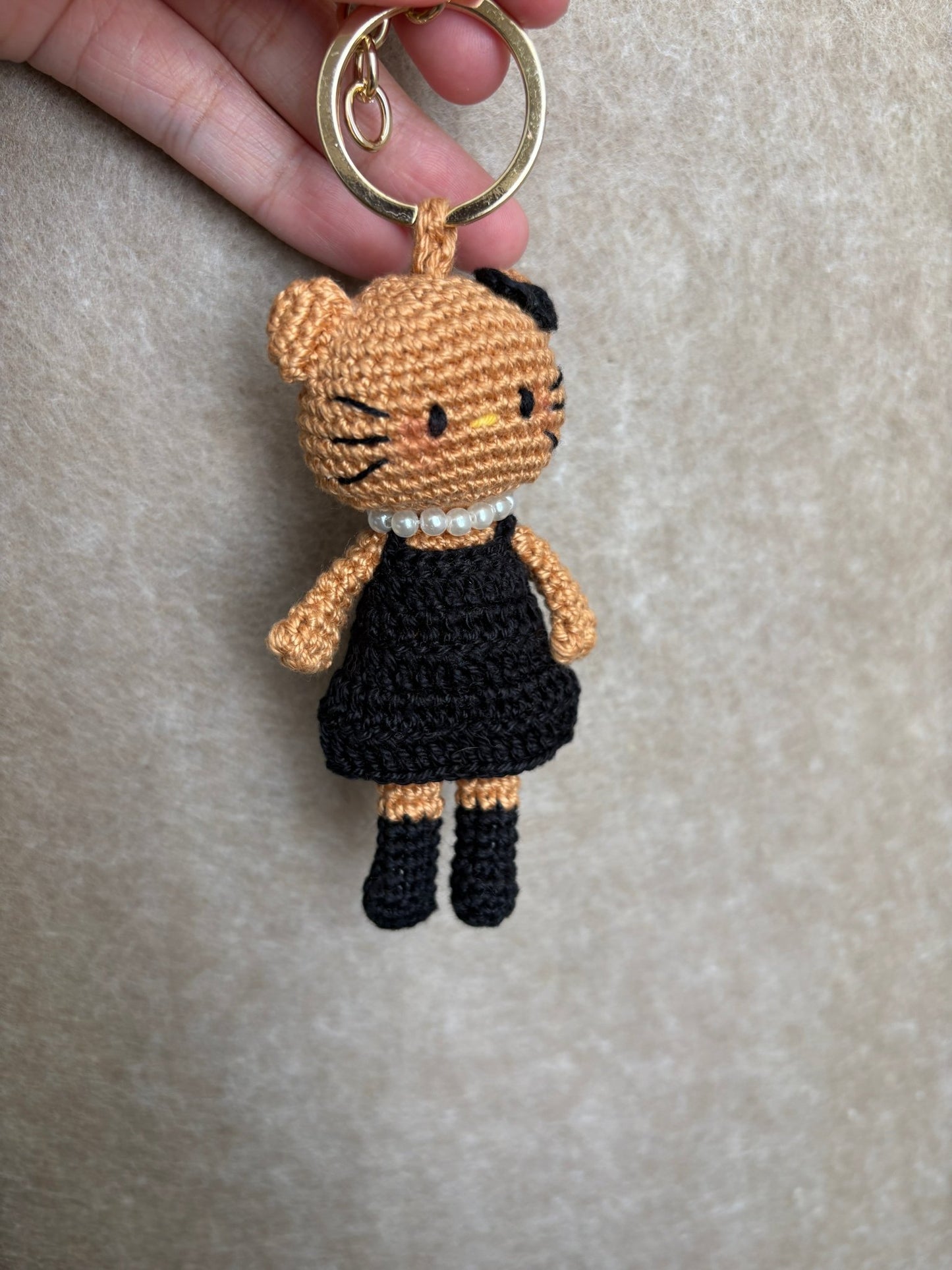 Crochet Kitty Charm (Limited handmade edition) - Made by Frey