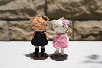 Crochet Kitty Charm (Limited handmade edition) - Made by Frey