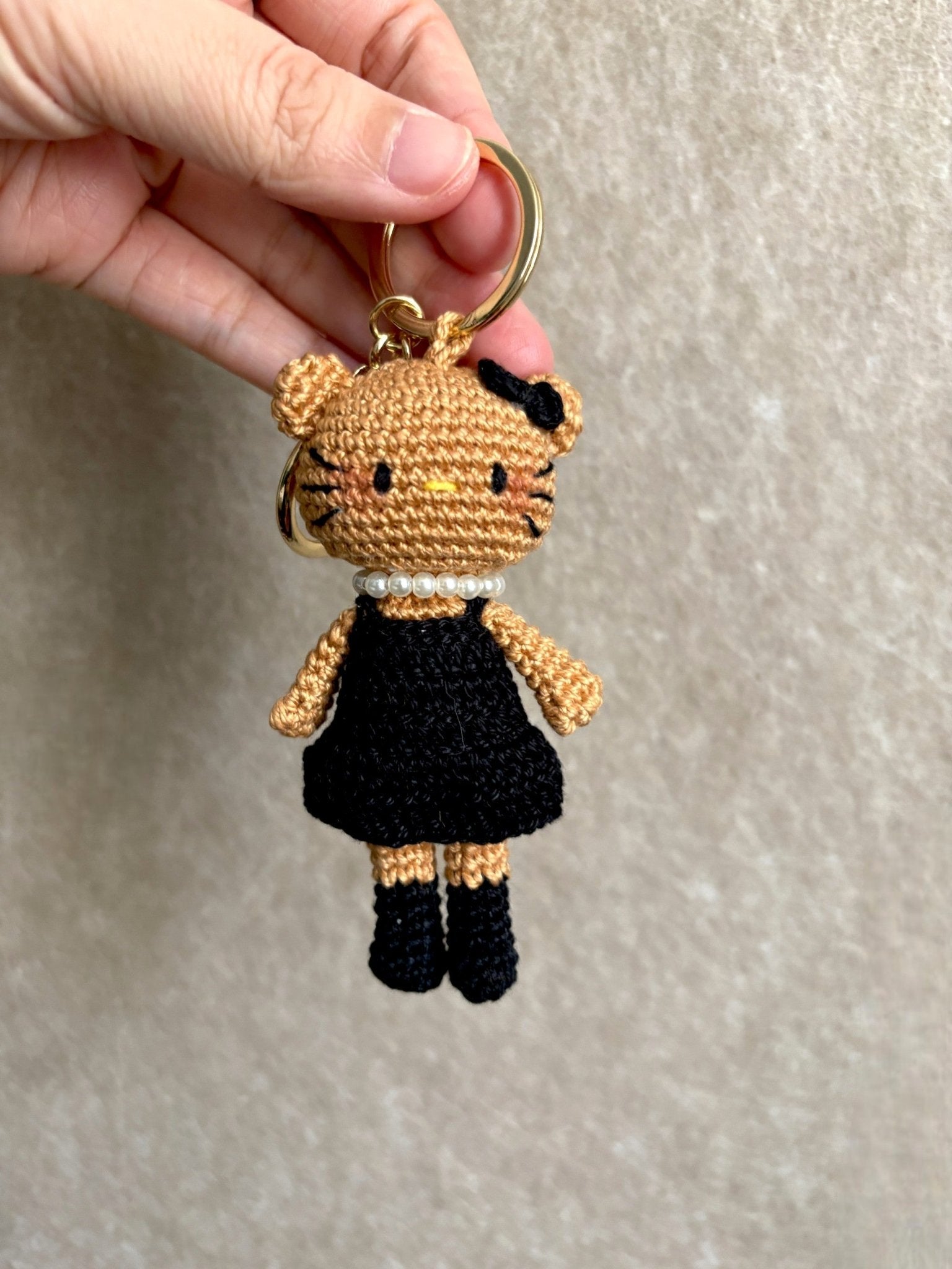 Crochet Kitty Charm (Limited handmade edition) - Made by Frey