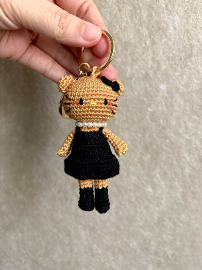 Crochet Kitty Charm (Limited handmade edition) - Made by Frey
