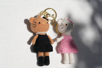 Crochet Kitty Charm (Limited handmade edition) - Made by Frey