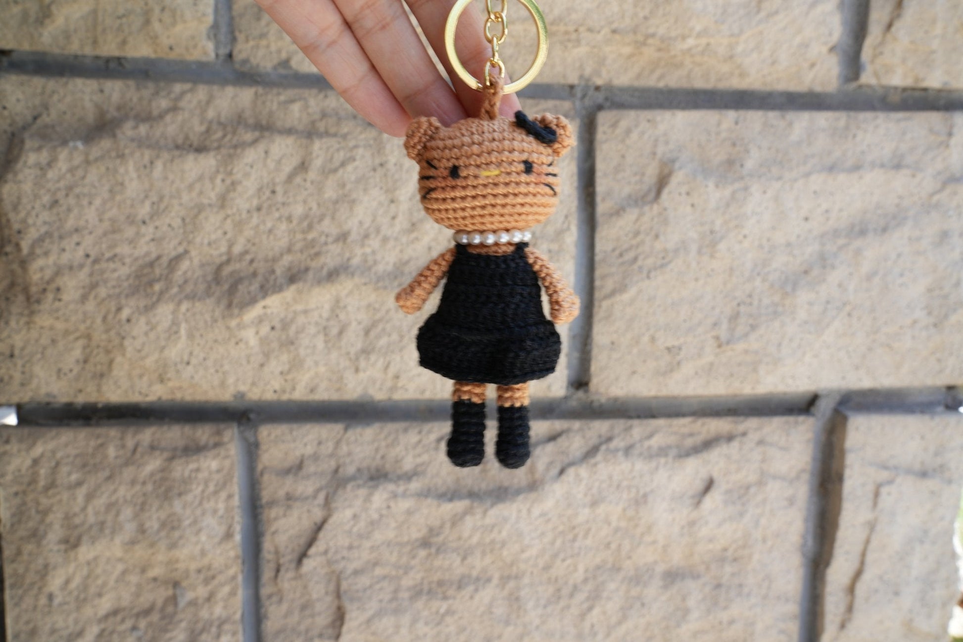 Crochet Kitty Charm (Limited handmade edition) - Made by Frey