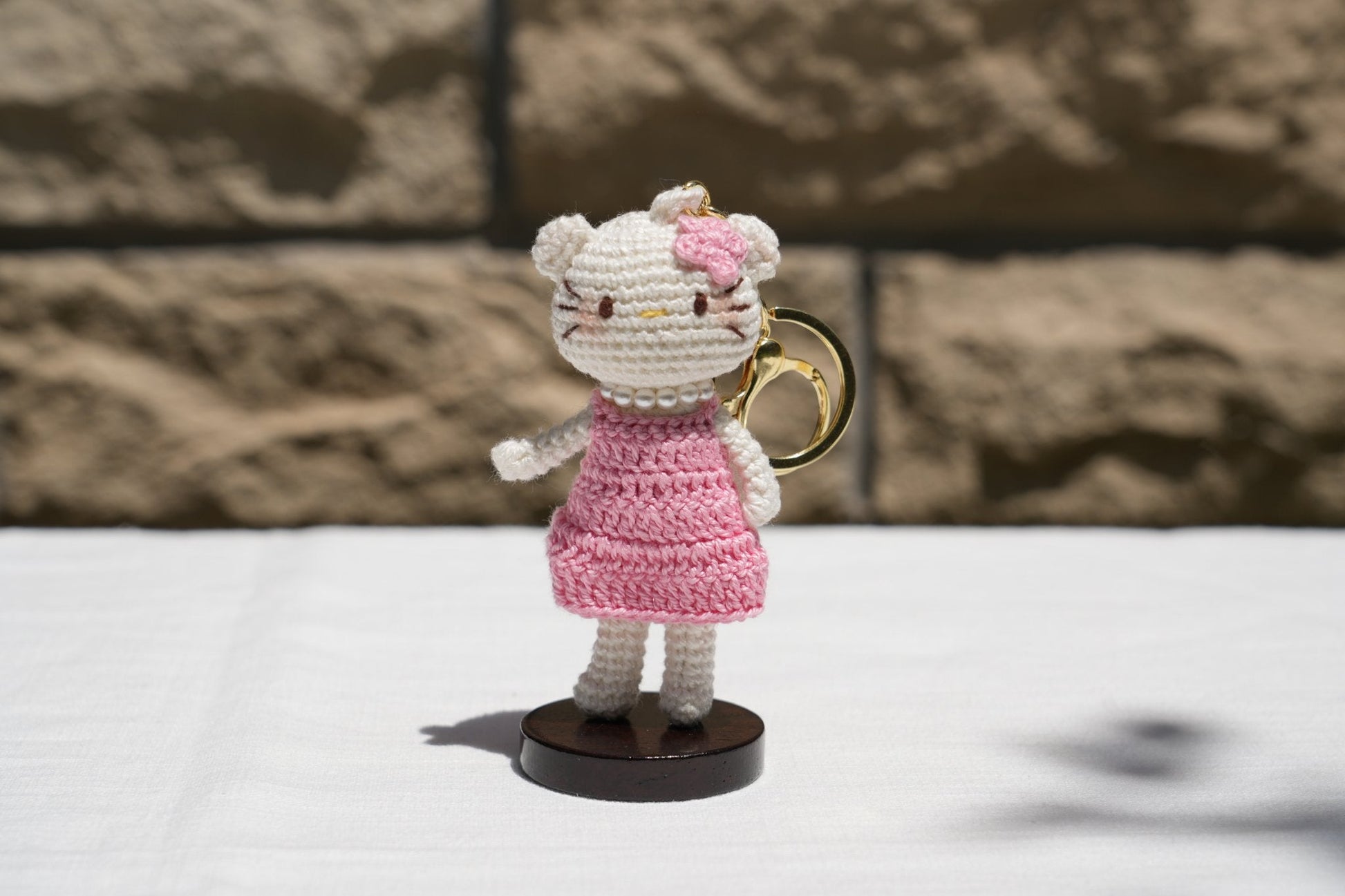 Crochet Kitty Charm (Limited handmade edition) - Made by Frey