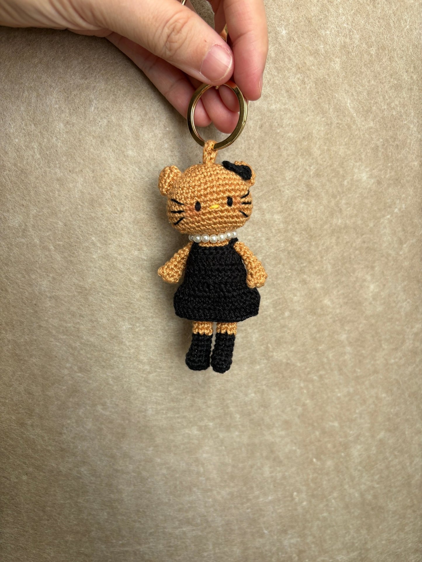 Crochet Kitty Charm (Limited handmade edition) - Made by Frey