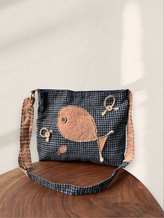 Crossbody Bag - Fish Design - Made by Frey