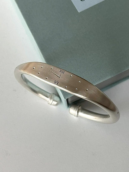 Custom Handcrafted 999 Fine Silver Bangle - Made by Frey