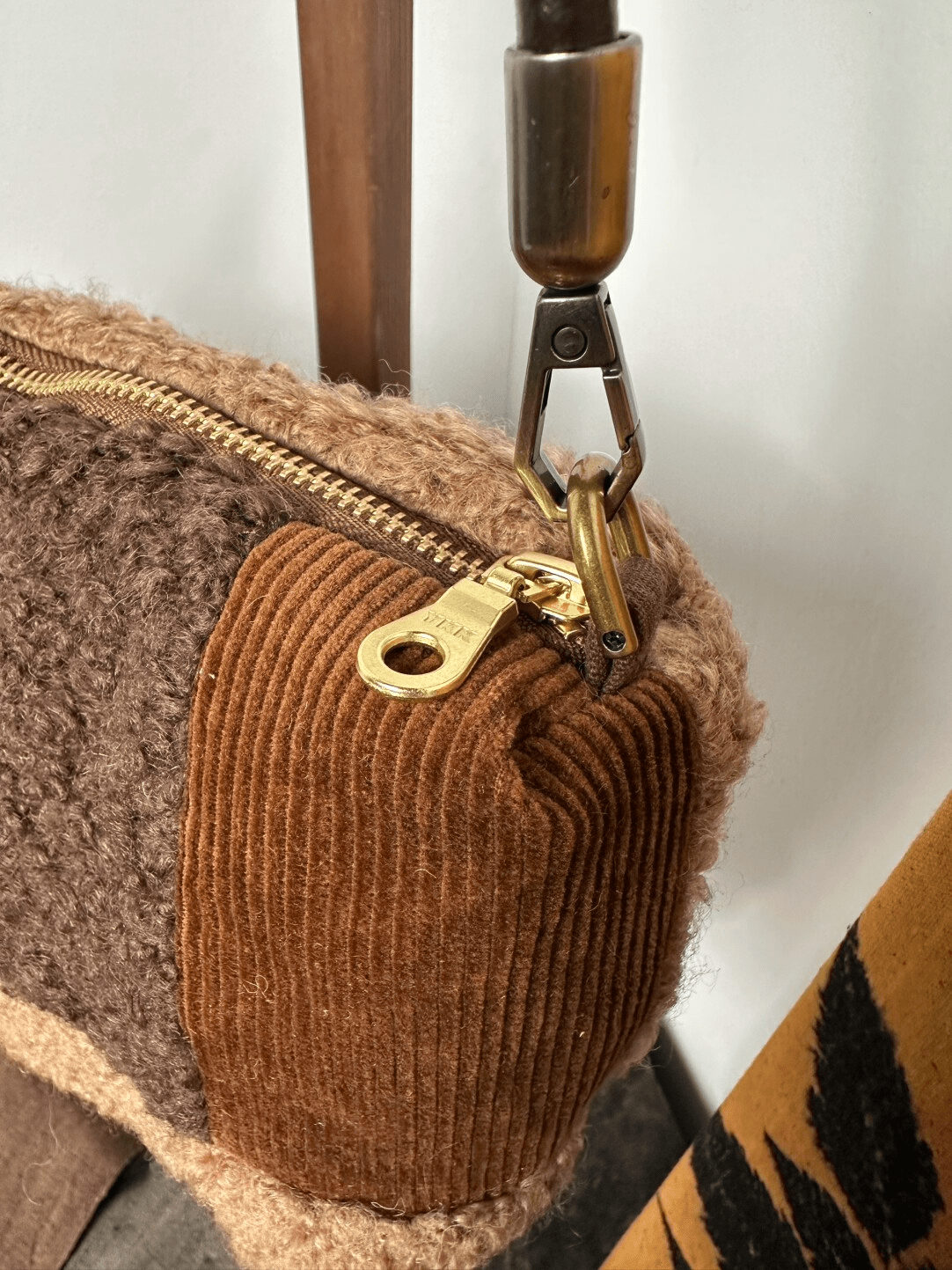 Earth - Toned Patchwork Multi - Carry Shoulder Bag - Made by Frey