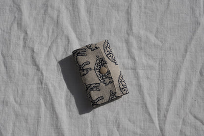 Embroidered Leopard Zip Card & Coin Pouch - Made by Frey
