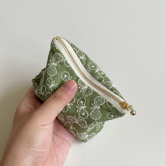 ESSENTIALS POCKETS — Embroidered Cotton Coin Pouch - Made by Frey