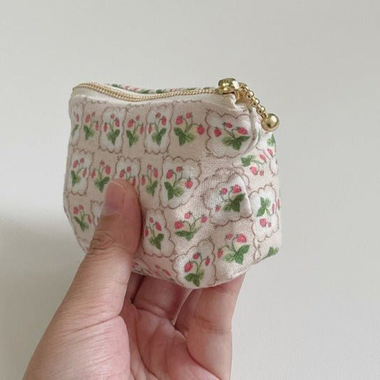 ESSENTIALS POCKETS — Strawberry Plush Brushed Cotton Pouch - Made by Frey