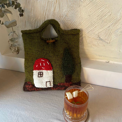 Forest Mushroom House Handbag - Made by Frey